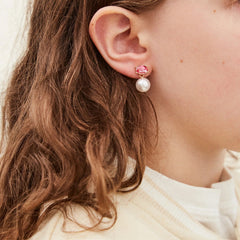 Candy Heart Kids' Earring Set - Pink