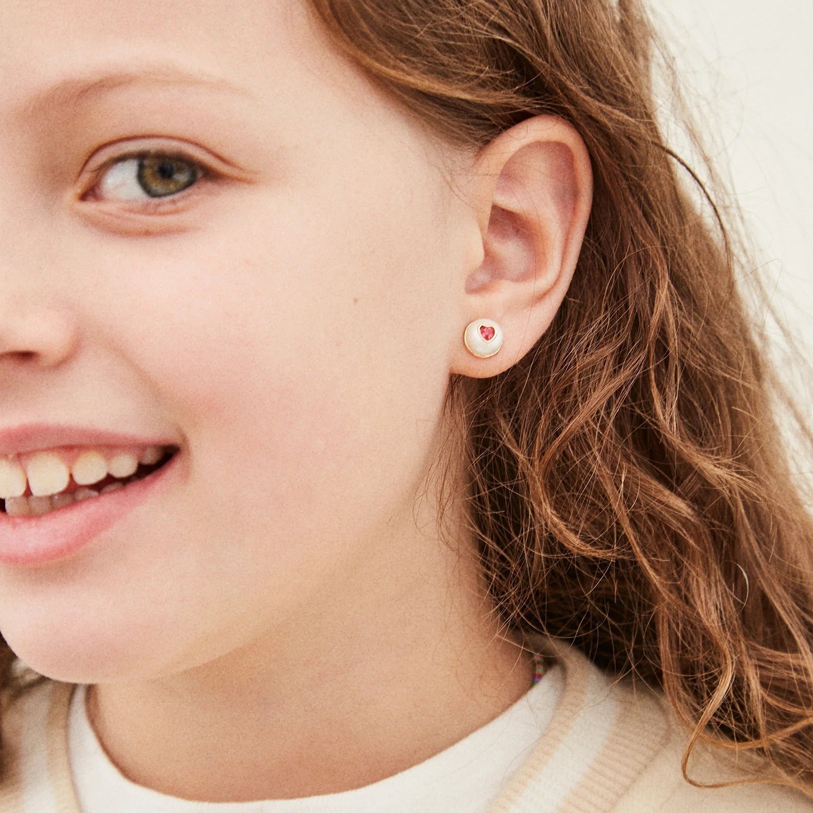 Candy Heart Kids' Earring Set - Pink