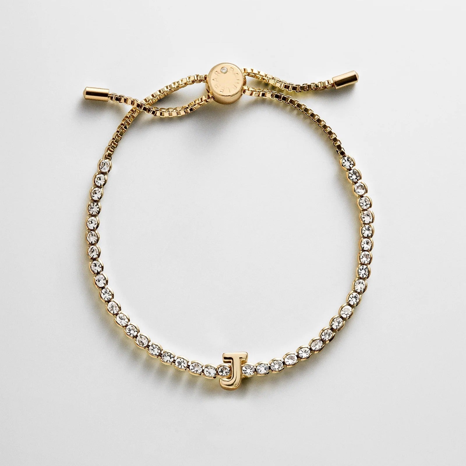Block Letter Tennis Bracelet - Initial Tennis Bracelet