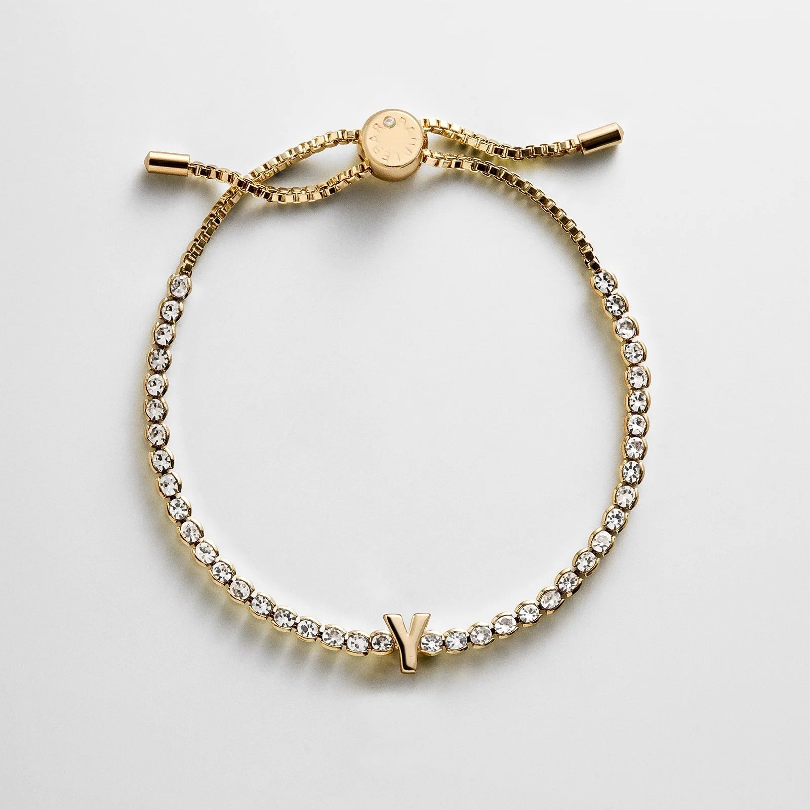 Block Letter Tennis Bracelet - Initial Tennis Bracelet