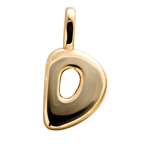 Bubble Letter Cluster Charm - D