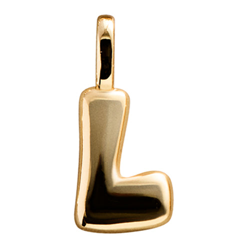 Bubble Letter Cluster Charm - L