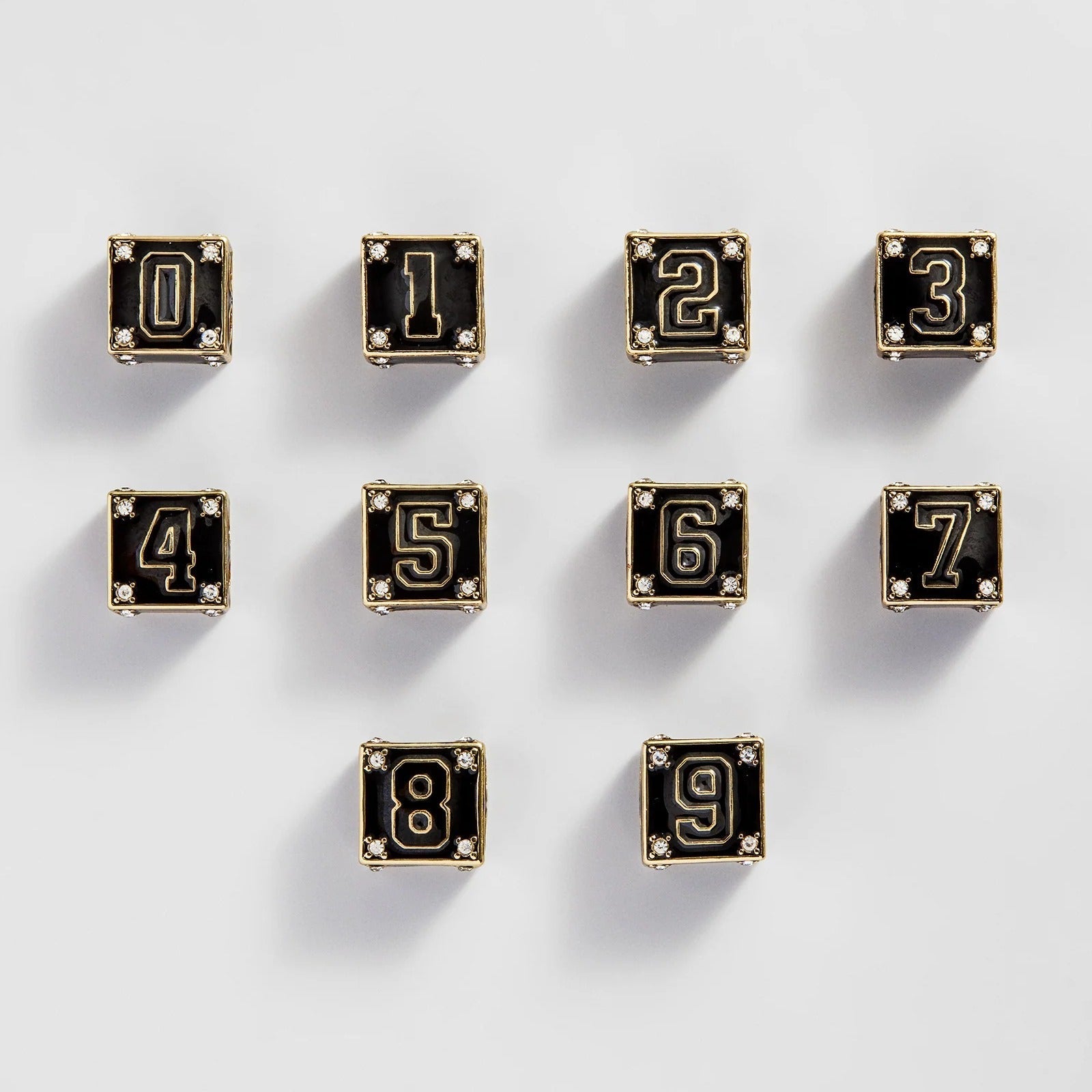 Block Party Varsity Number Custom Bracelet - Onyx Double Digit