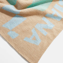 3D Check Custom Blanket - Beige/Multi