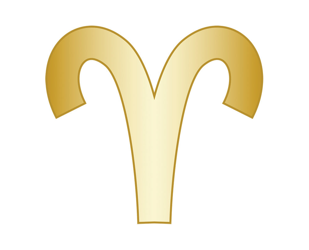 Aries Mini Zodiac Icon - Gold