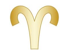 Aries Zodiac Icon - Gold
