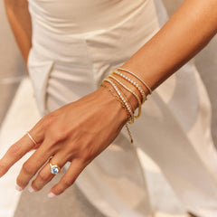Billie Gold Tennis Bracelet - Gold Plated Brass