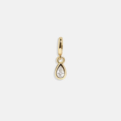 Birthstone Cluster Charm - Crystal