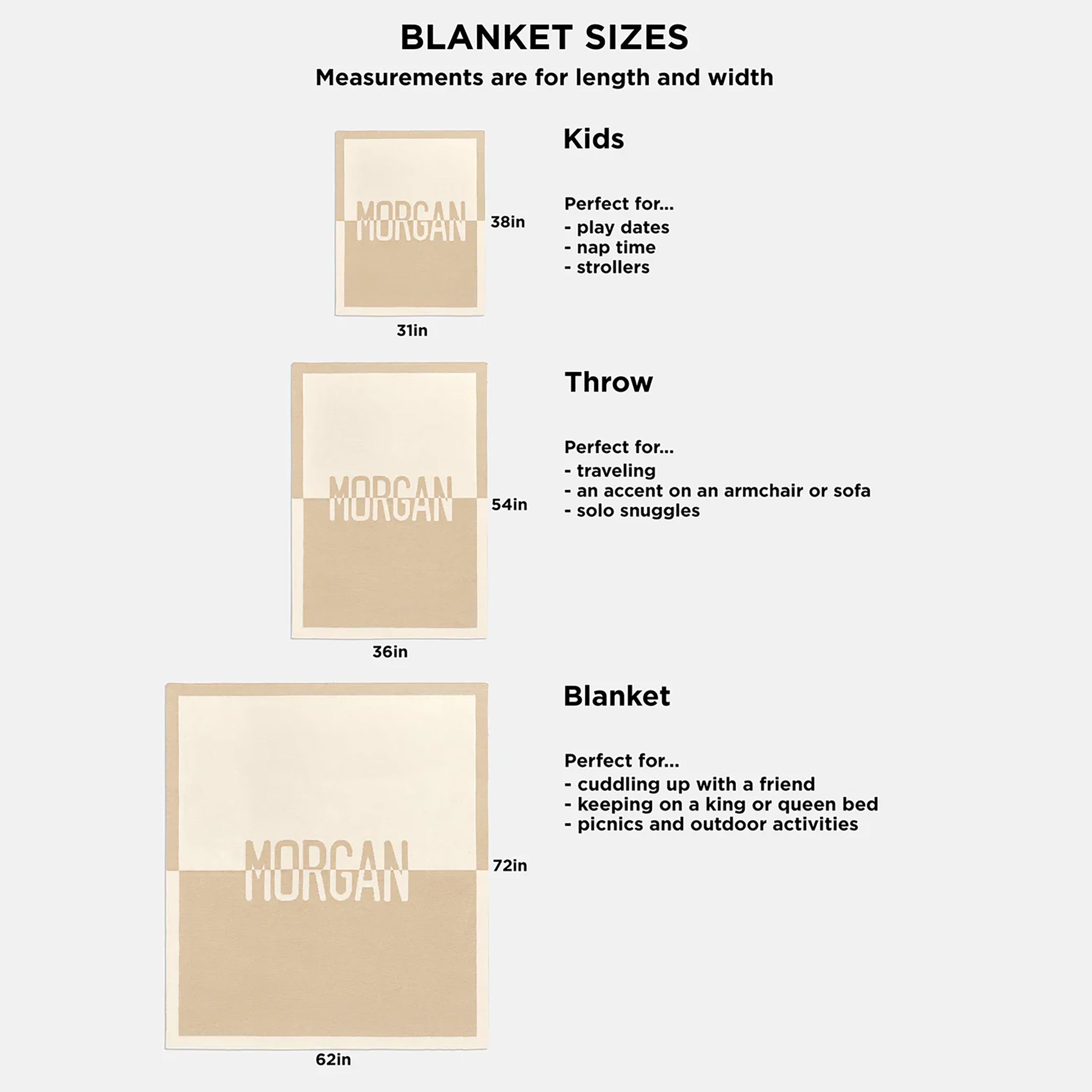 Bubble Initial Standout Custom Blanket - Beige/Multi