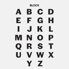 Block Custom Nameplate Charm - Gold/Pavé
