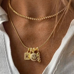 Block Pavé Number Cluster Charm - 9