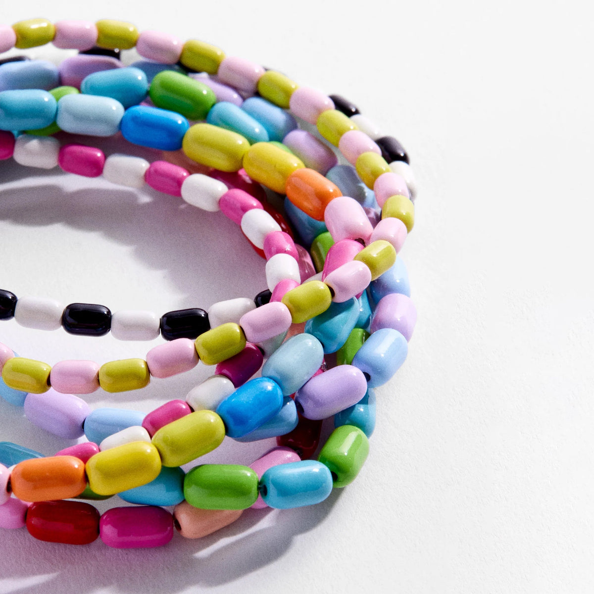 Bright Idea Enamel Beaded Bracelet Bundle - Multi