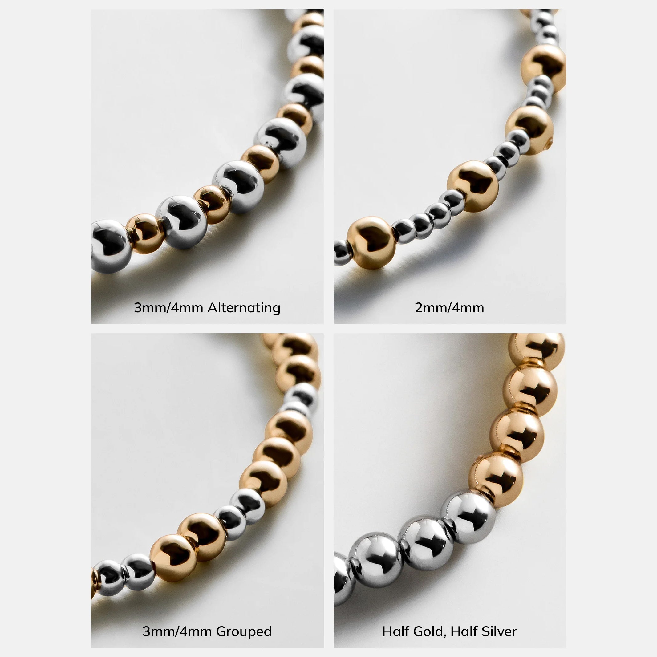 Chelsea Pisa Bracelet - Half Gold/Half Silver