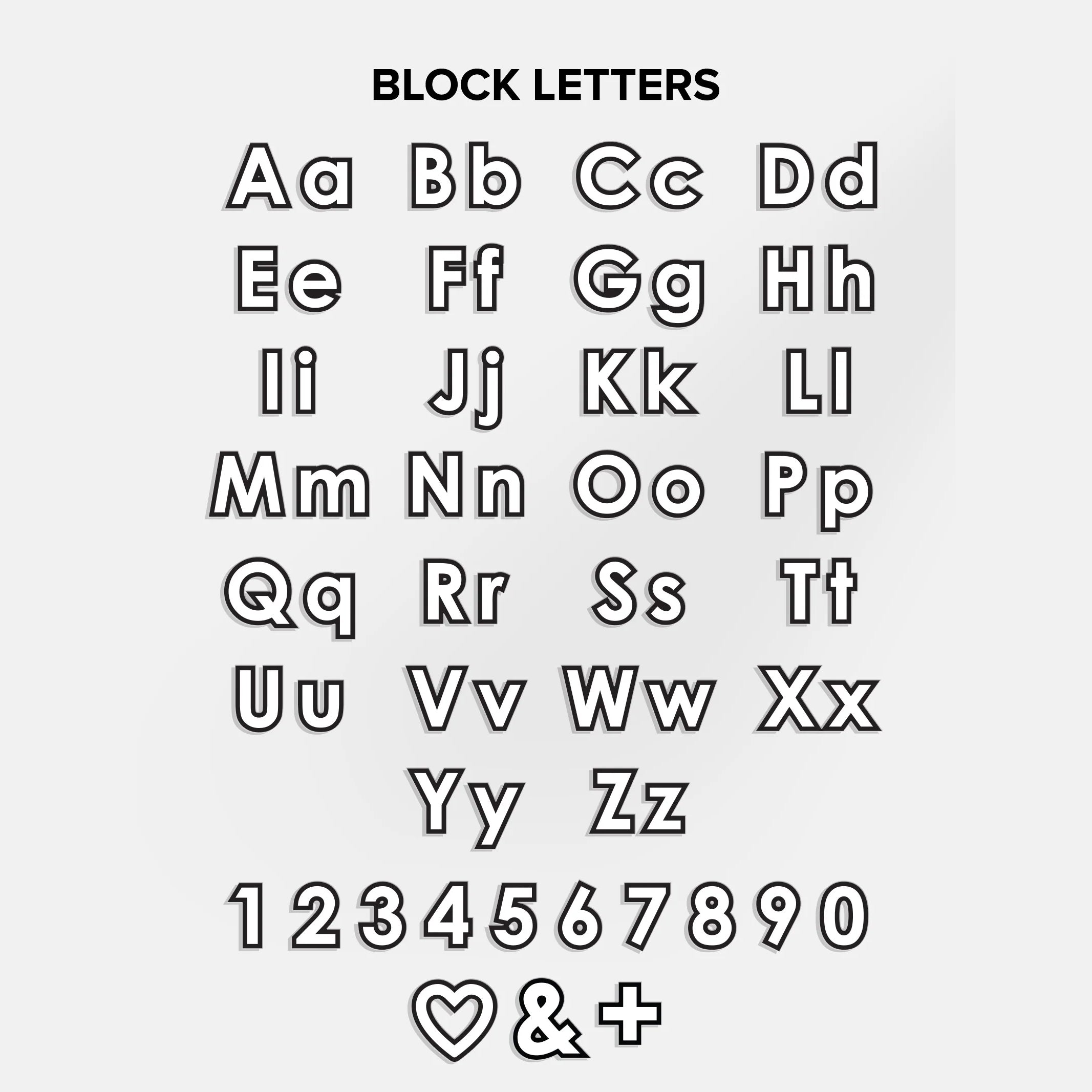 Block Font Custom iPhone Case - Bright Red/Pink