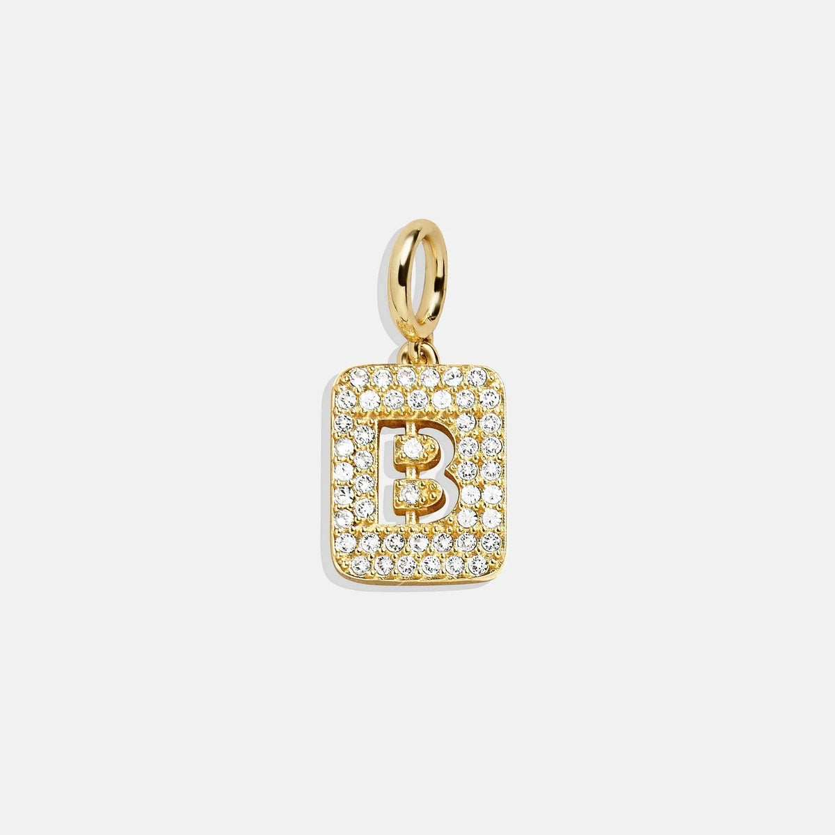 Block Pavé Initial Cluster Charm - B