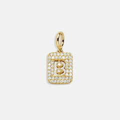 Block Pavé Initial Cluster Charm - B