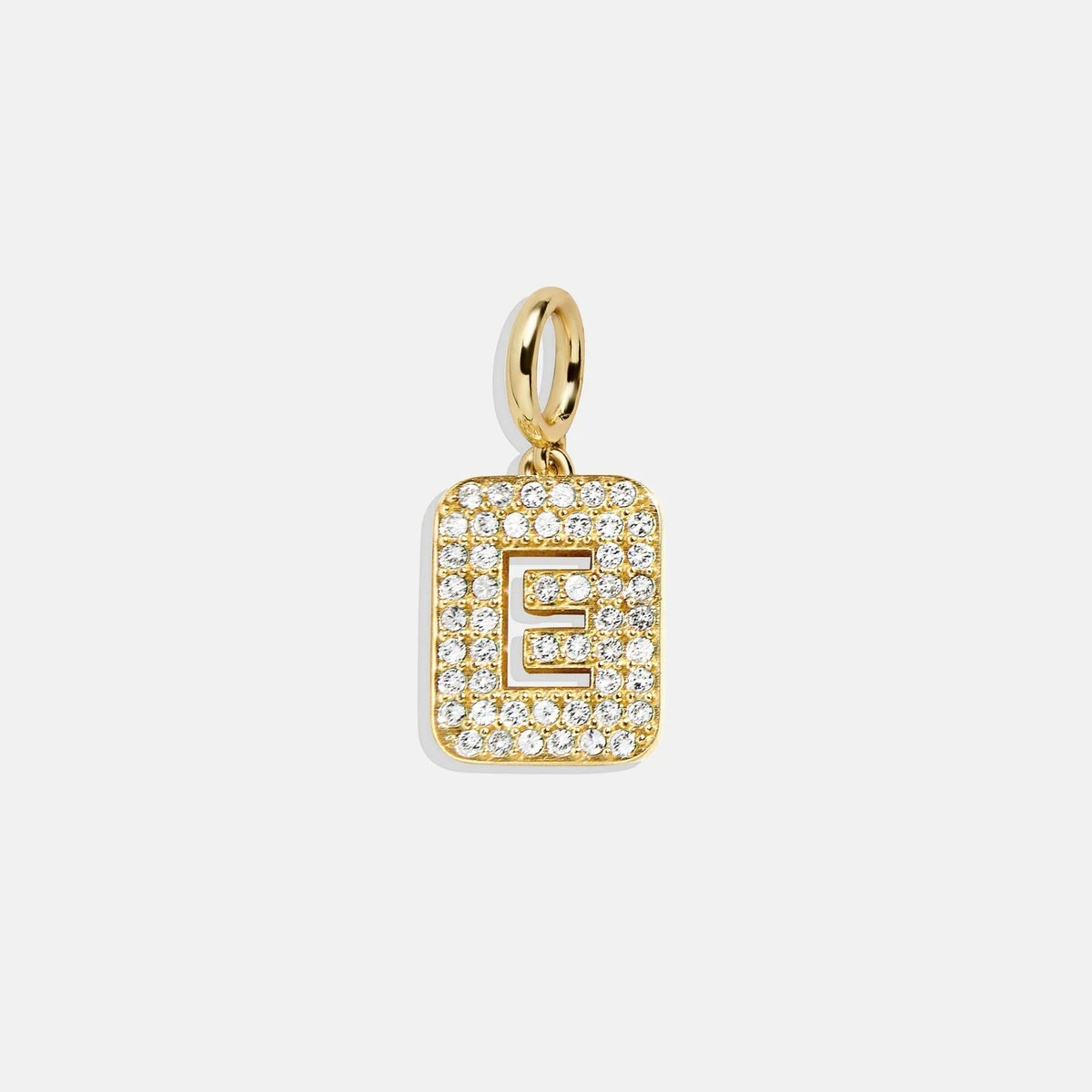 Block Pavé Initial Cluster Charm - E