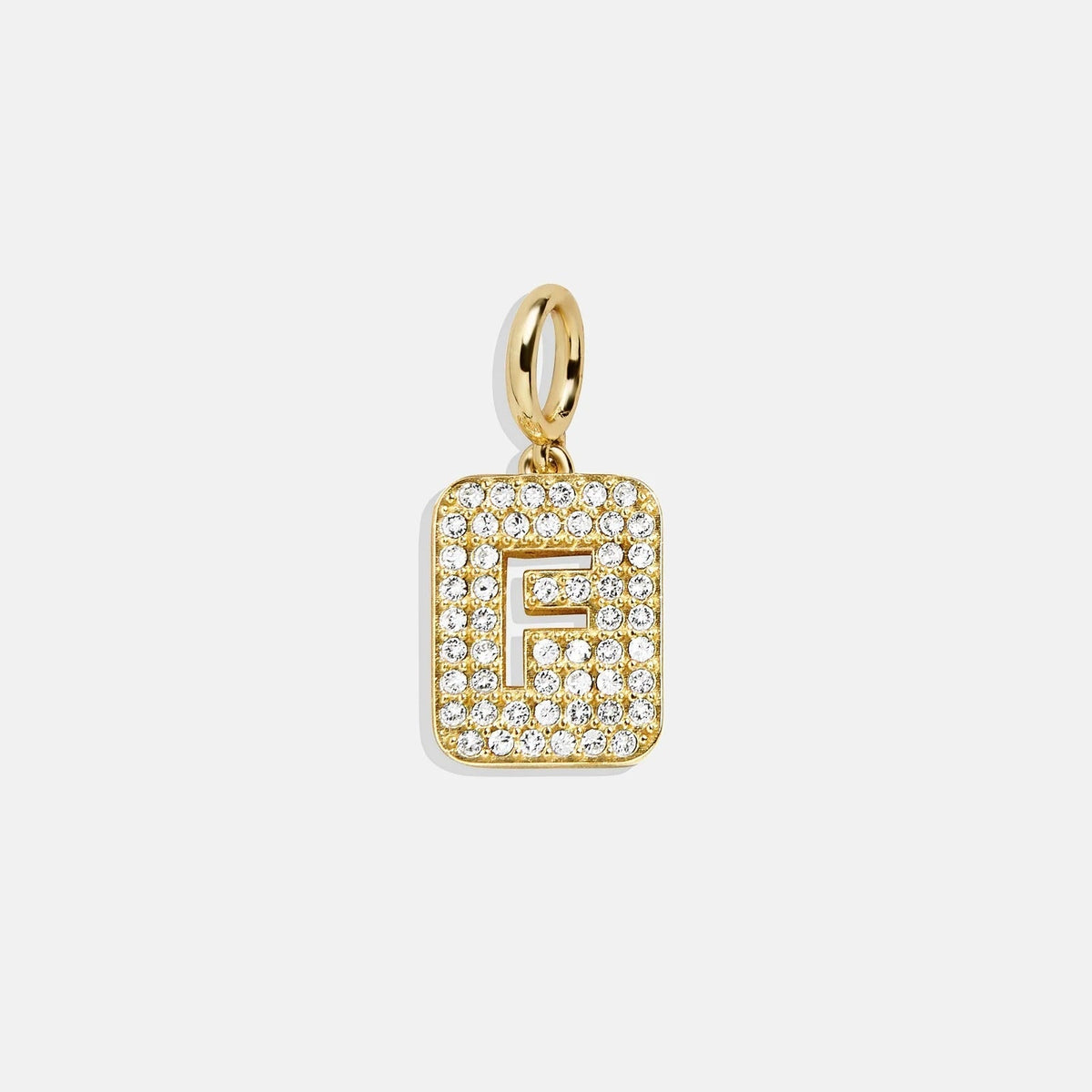Block Pavé Initial Cluster Charm - F