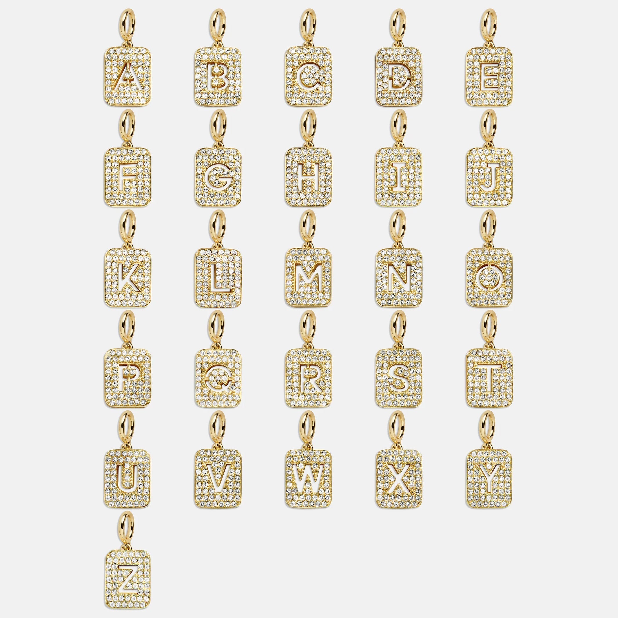 Block Pavé Initial Cluster Charm - N