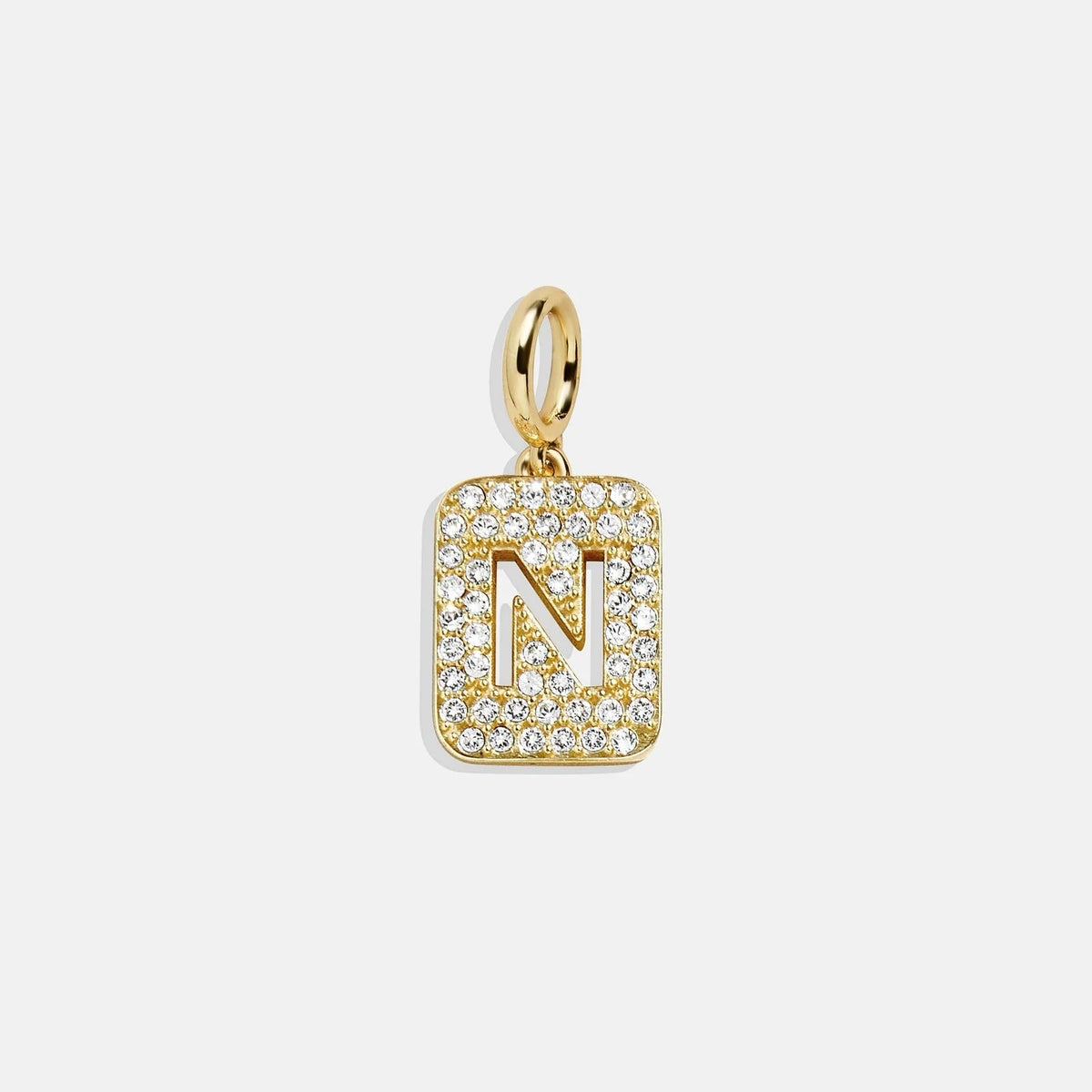 Block Pavé Initial Cluster Charm - N