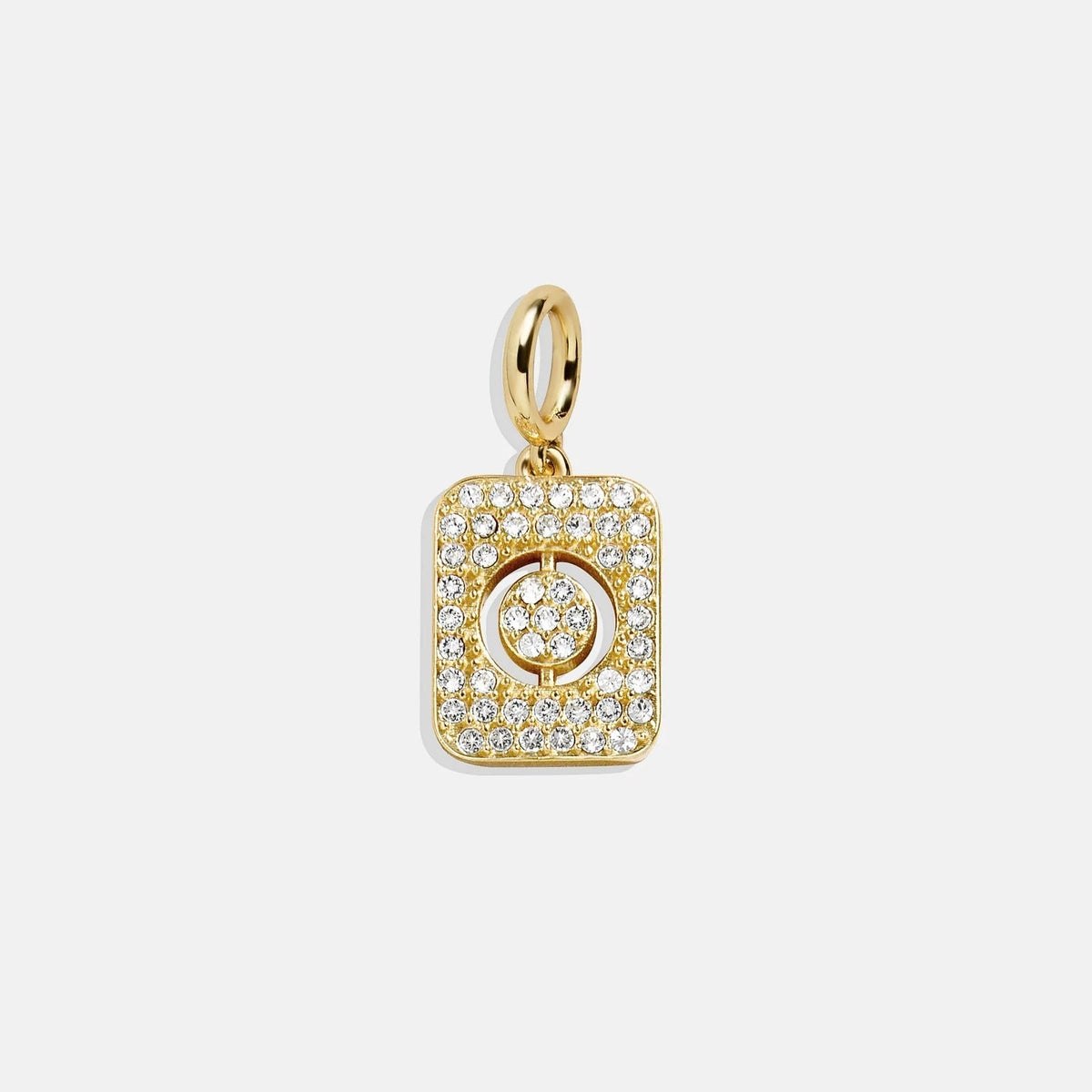 Block Pavé Initial Cluster Charm - O