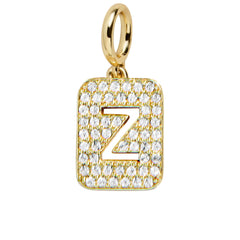 Block Pavé Initial Cluster Charm - Z