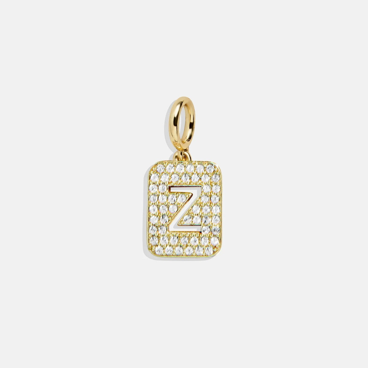 Block Pavé Initial Cluster Charm - Z