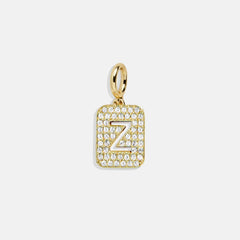 Block Pavé Initial Cluster Charm - Z