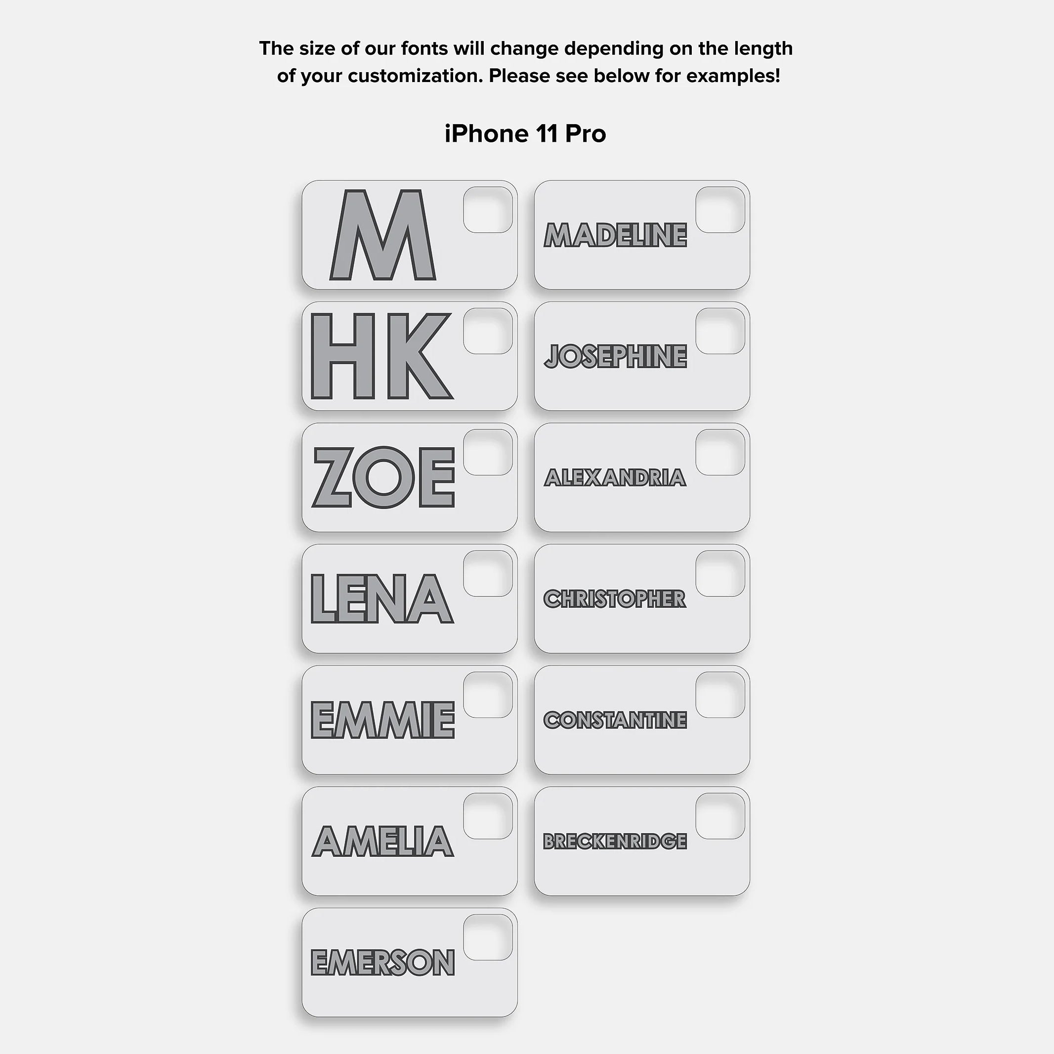 Block Font Custom iPhone Case - Lavender/White