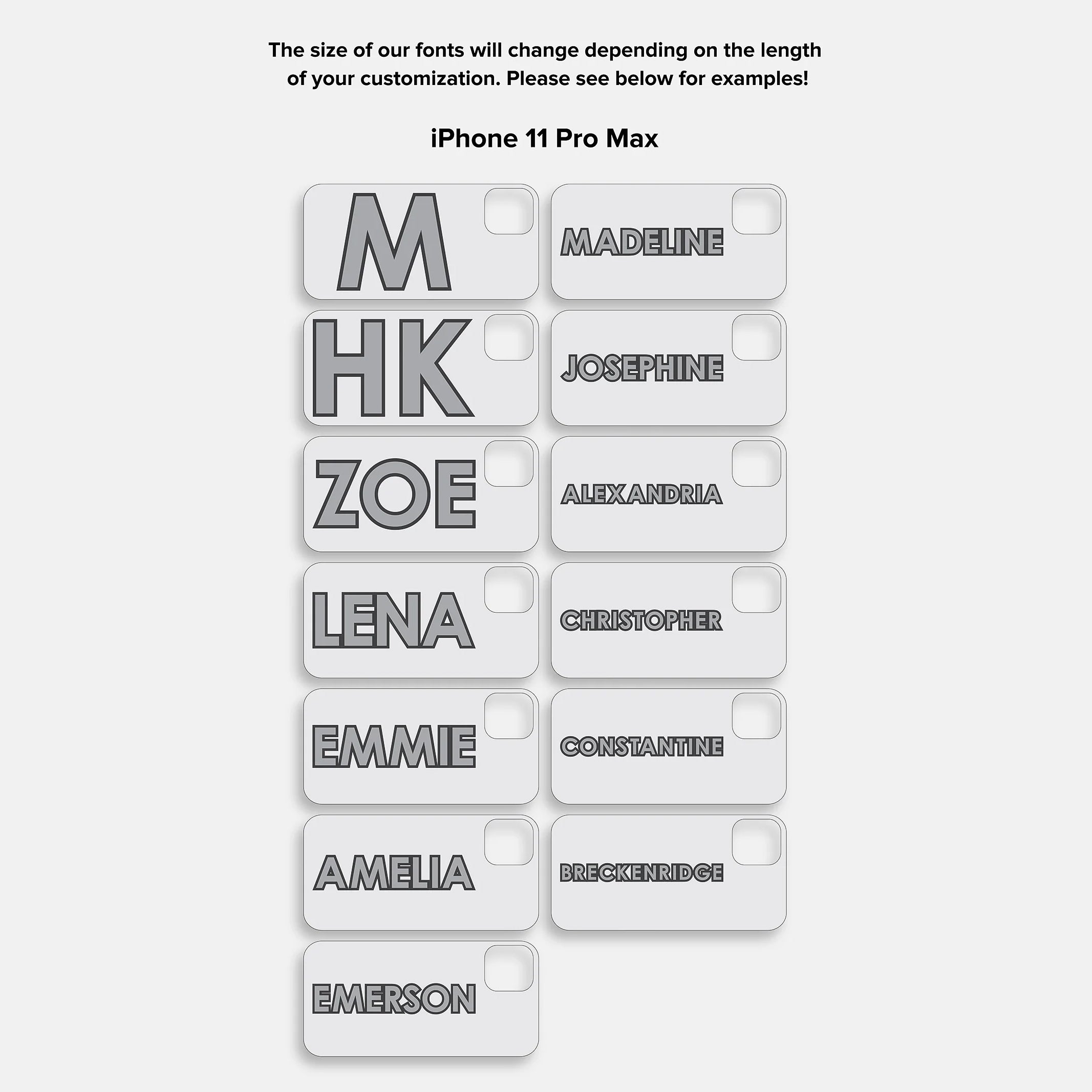 Block Font Custom iPhone Case - Lavender/White