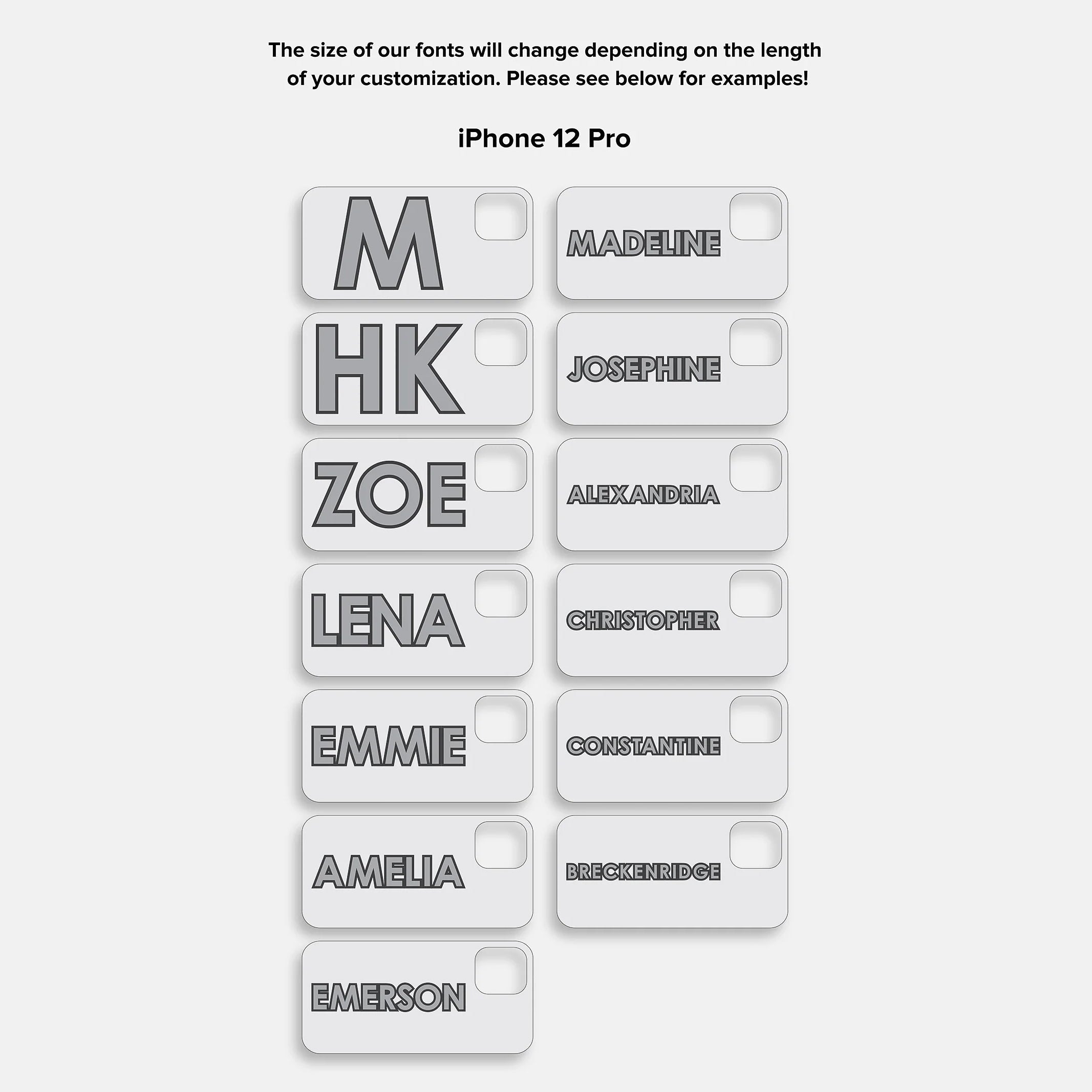 Block Font Custom iPhone Case - Bright Red/Pink