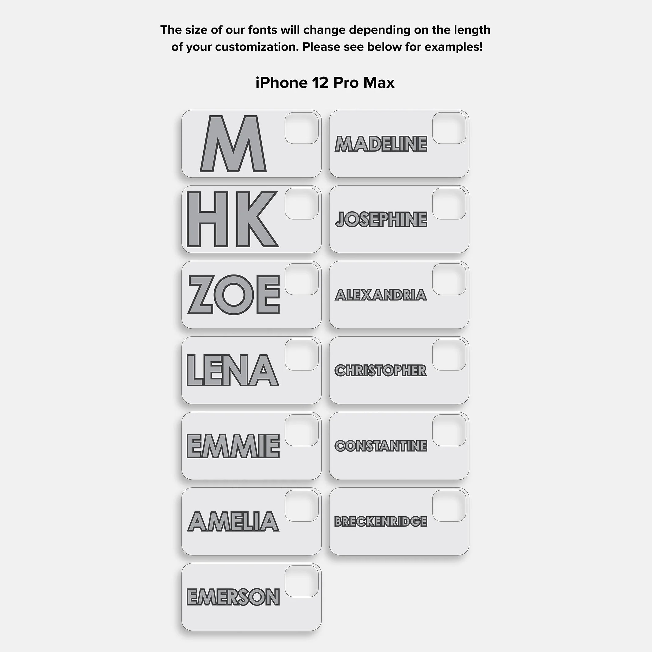 Block Font Custom iPhone Case - Lavender/White