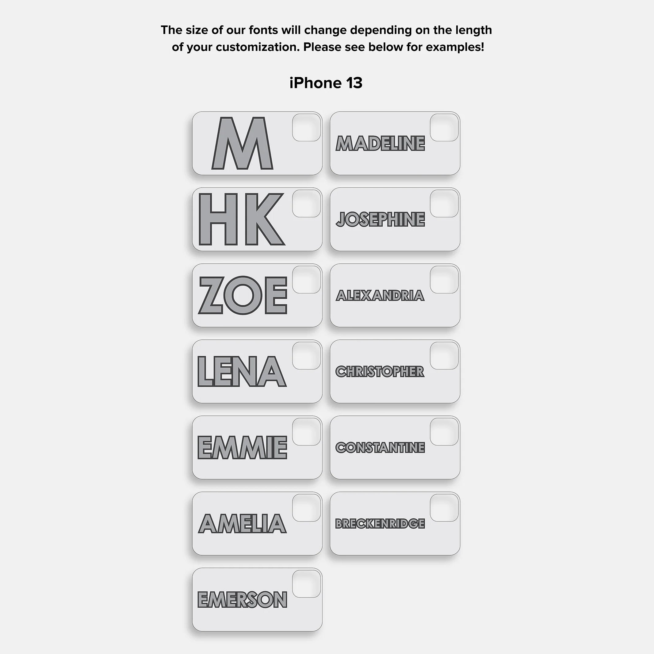 Block Font Custom iPhone Case - Lavender/White