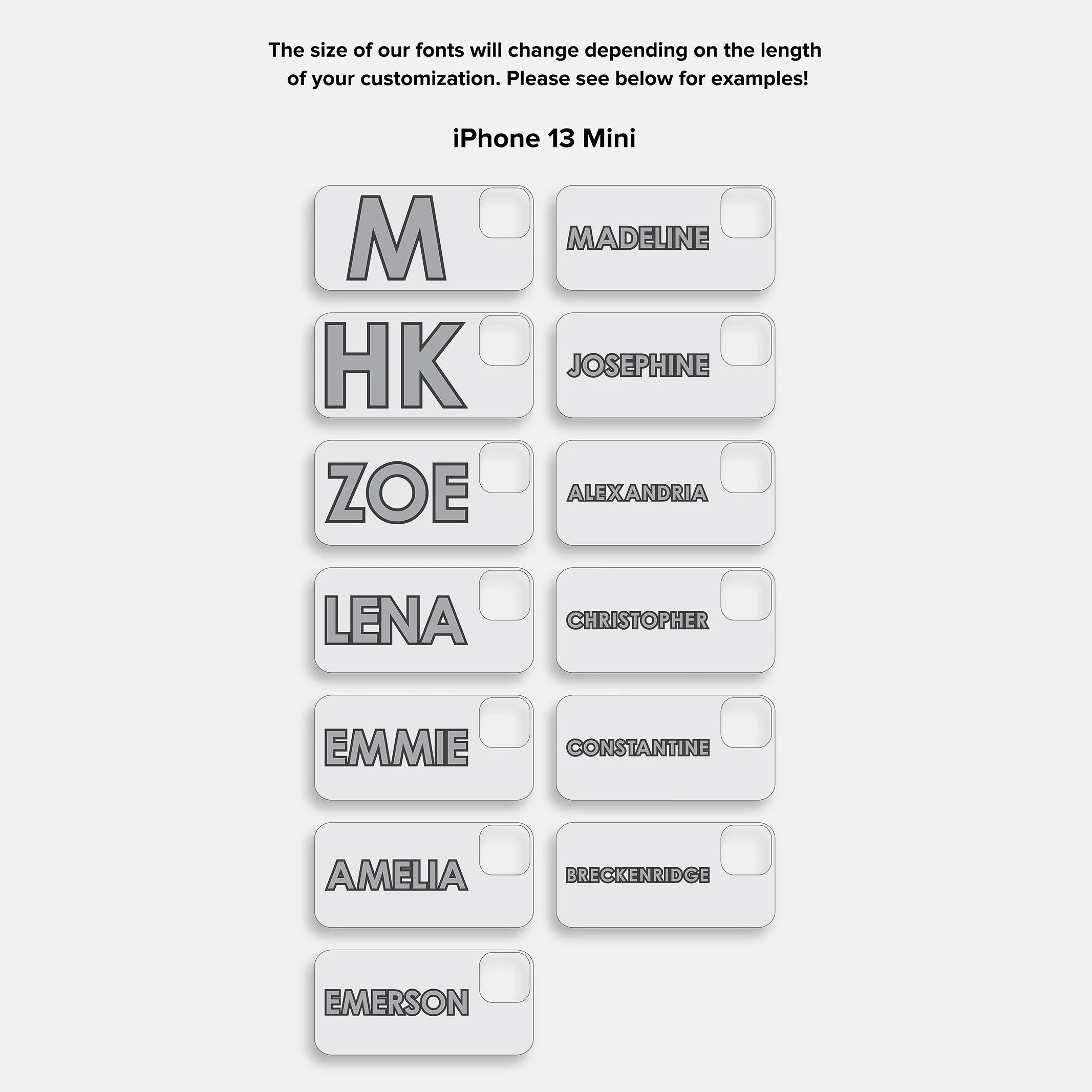 Block Font Custom iPhone Case - Lavender/White