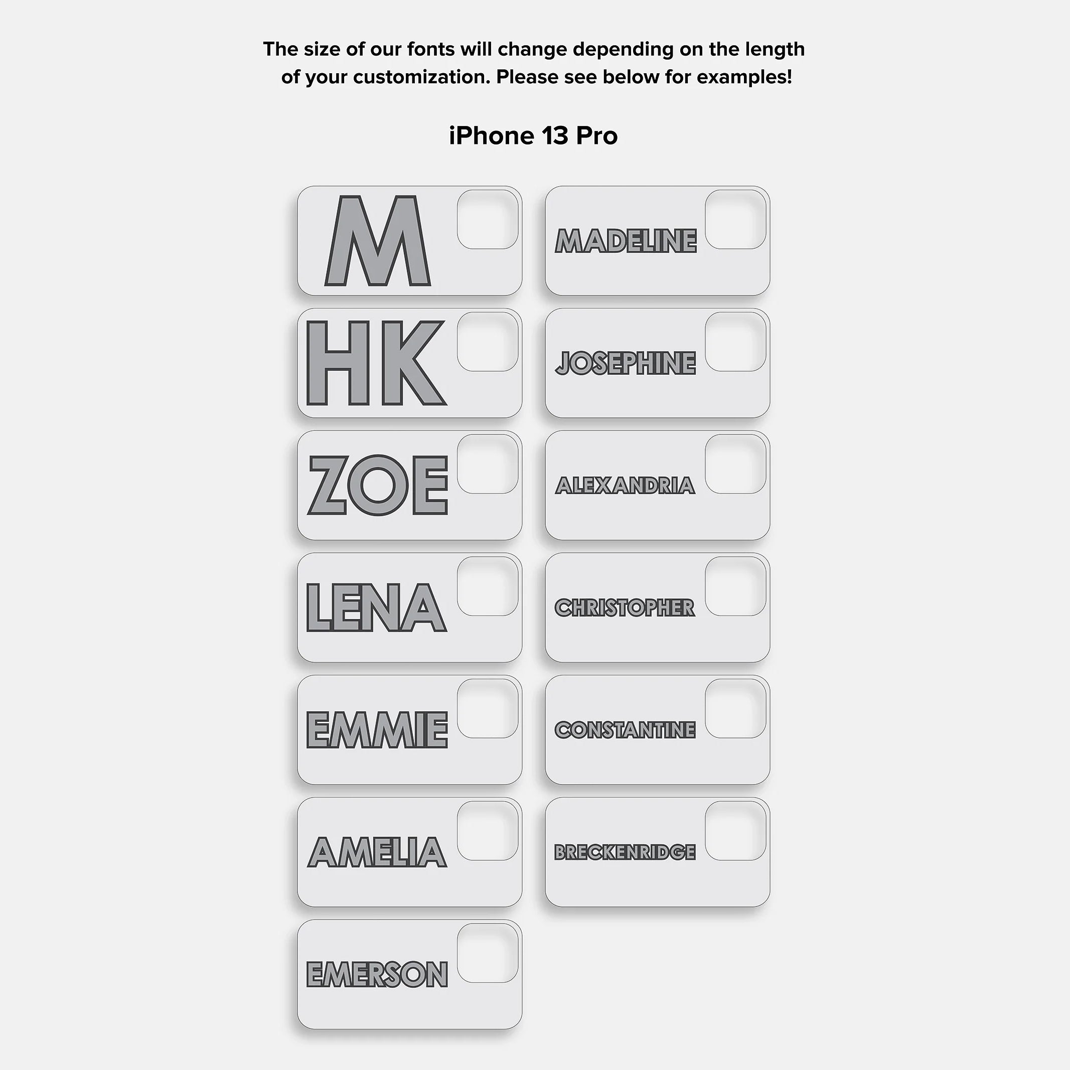 Block Font Custom iPhone Case - Bright Red/Pink