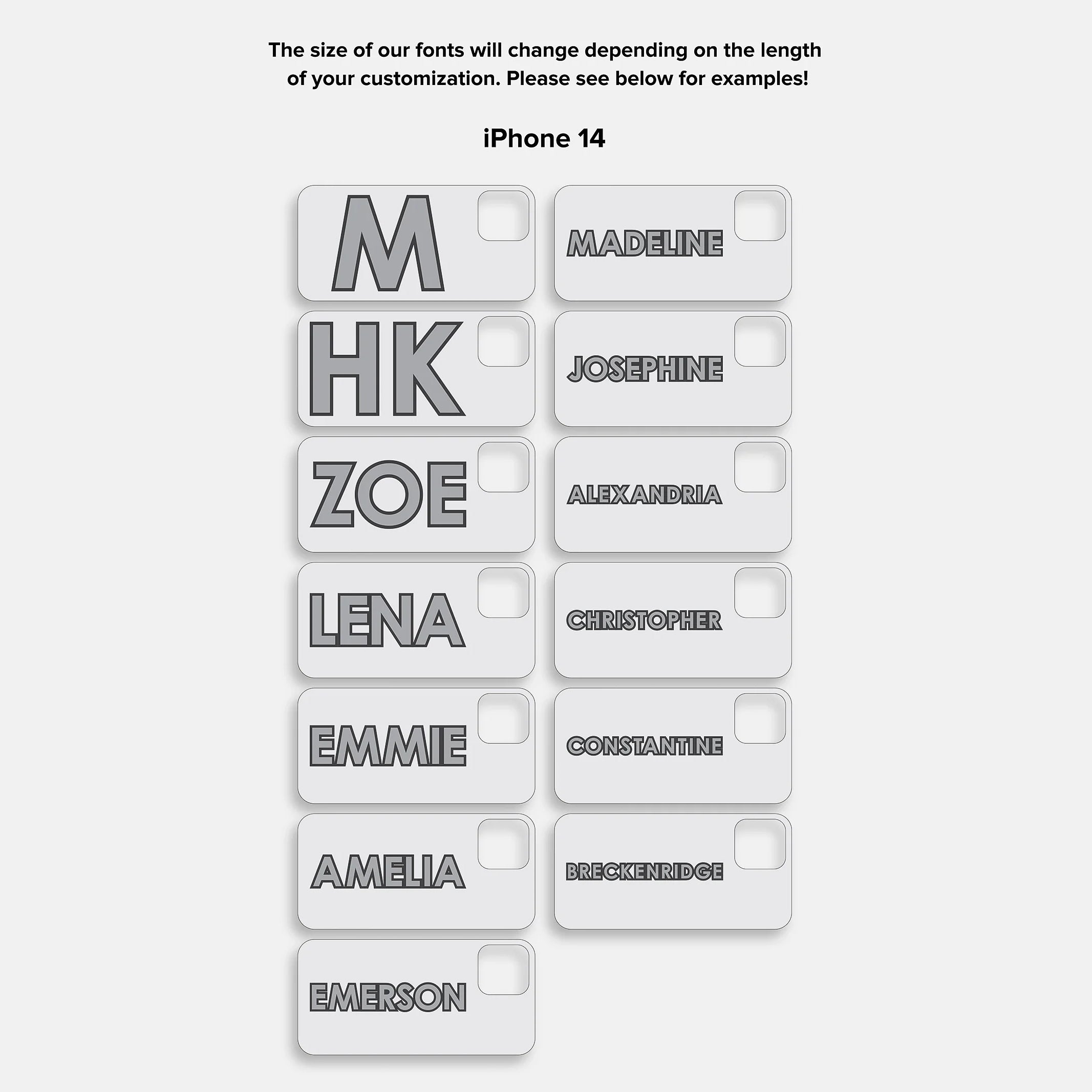 Block Font Custom iPhone Case - Bright Red/Pink