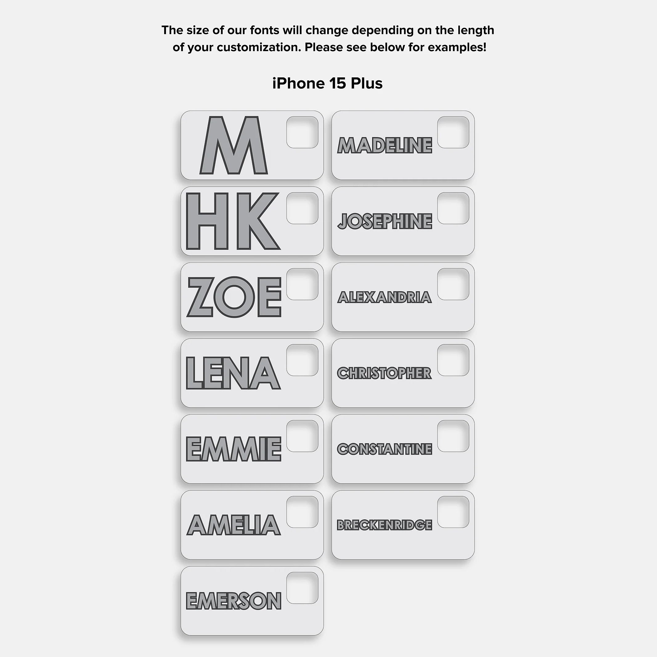 Block Font Custom iPhone Case - Lavender/White