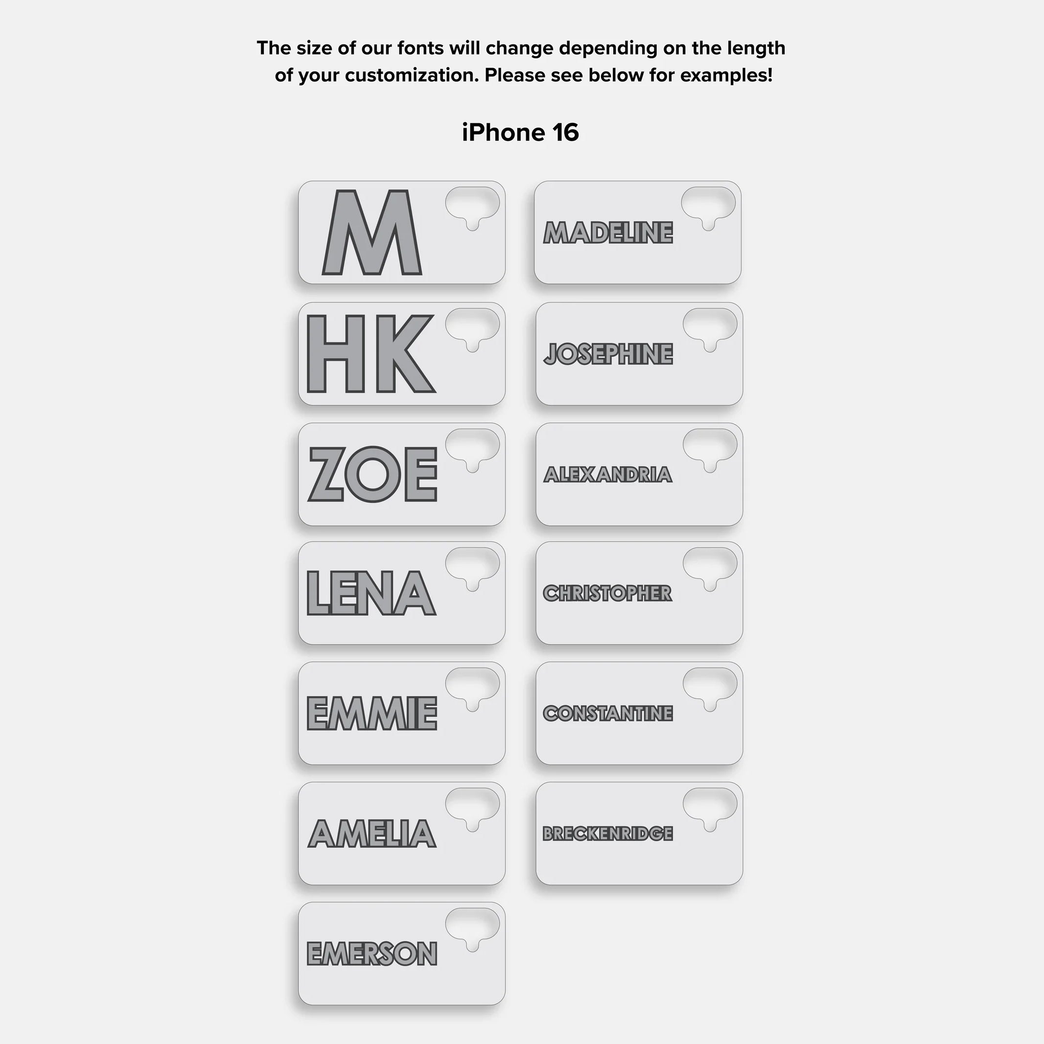 Block Font Custom iPhone Case - Lavender/White