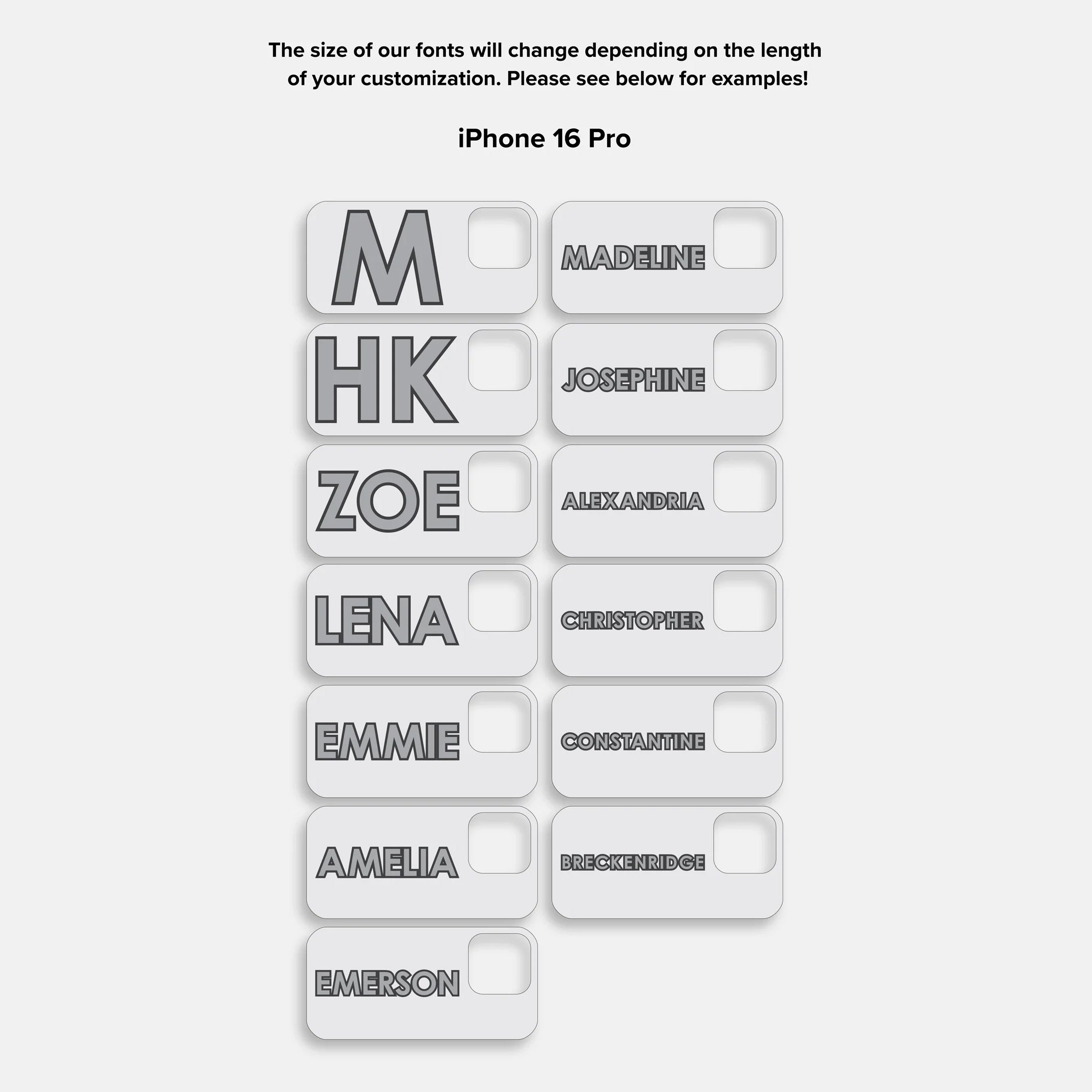 Block Font Custom iPhone Case - Bright Red/Pink
