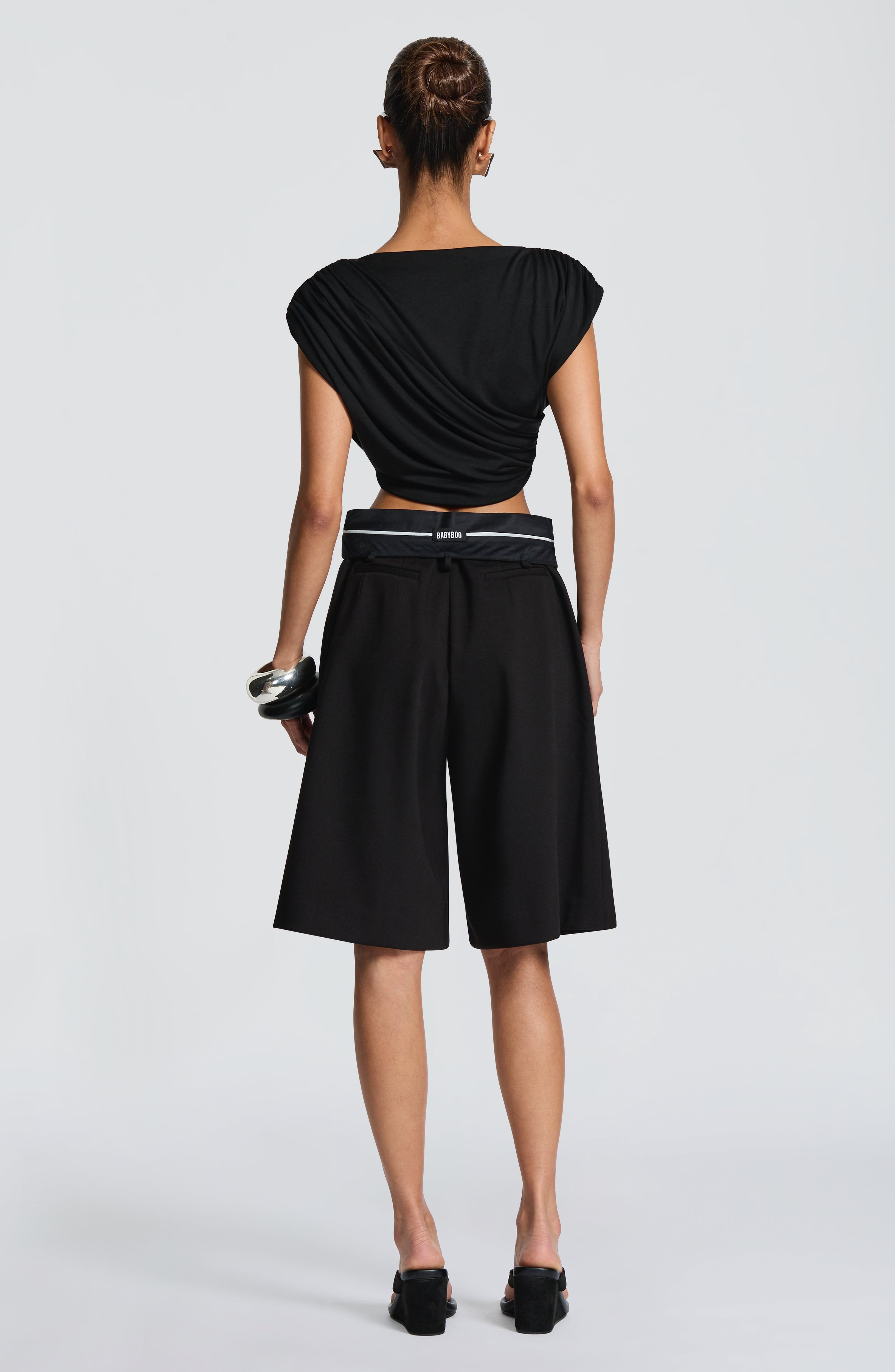 Ausra Bermuda Shorts - Black
