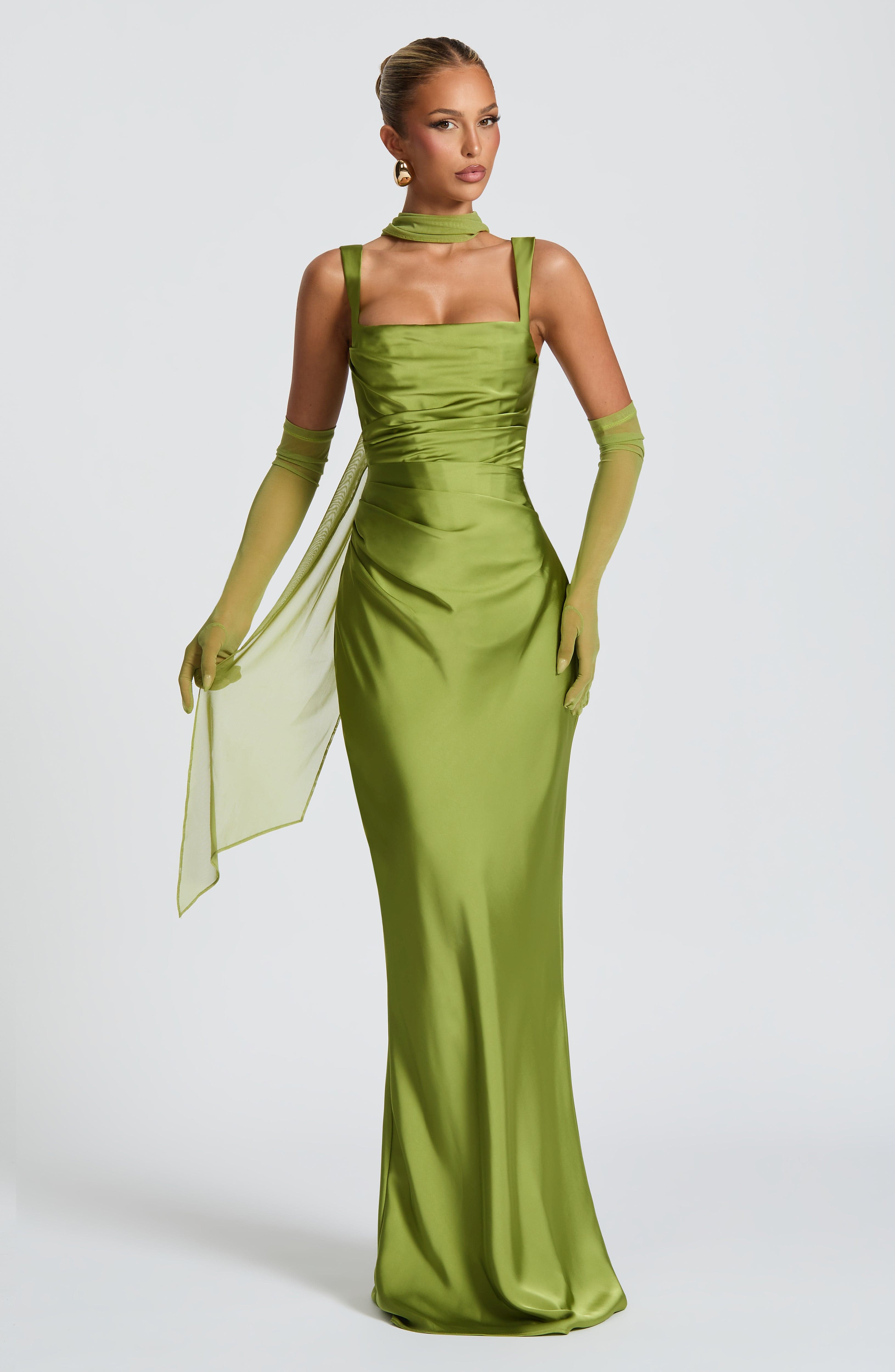 Calanthe Maxi Dress - Olive