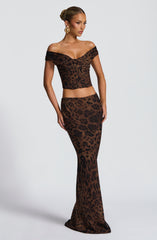 Chrysoula Maxi Skirt - Leopard Print