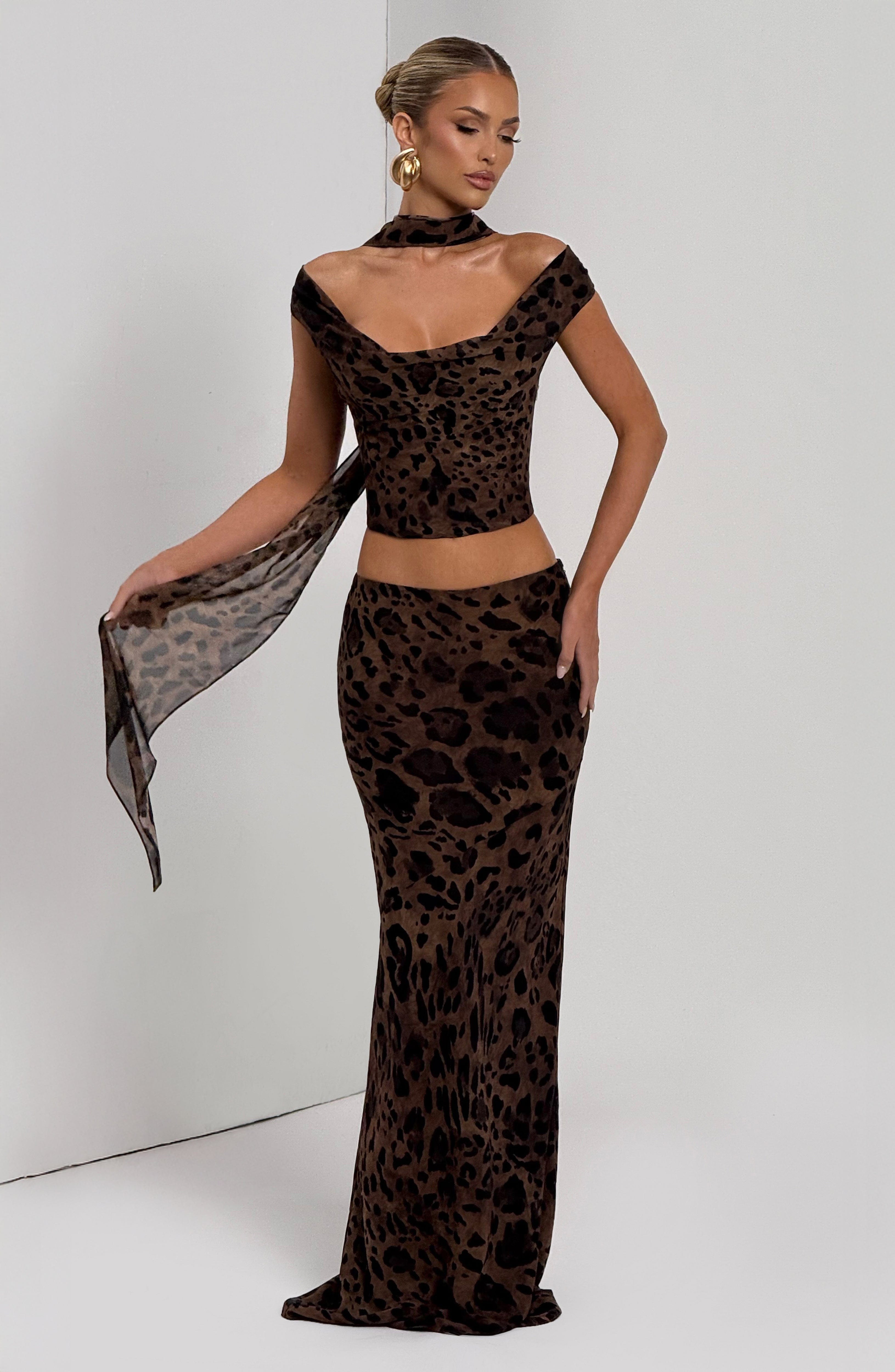 Chrysoula Maxi Skirt - Leopard Print