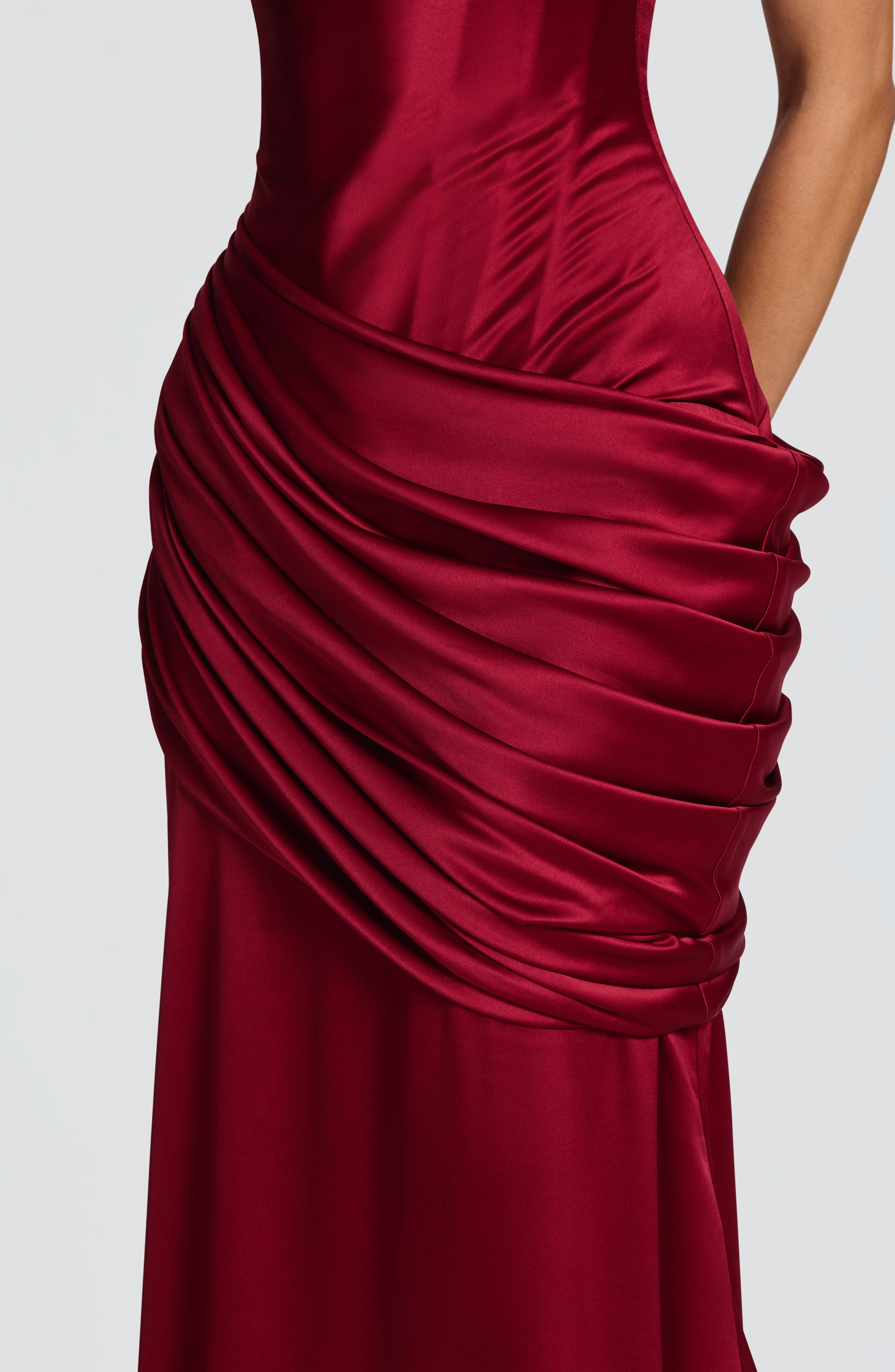 Connie Gown - Burgundy