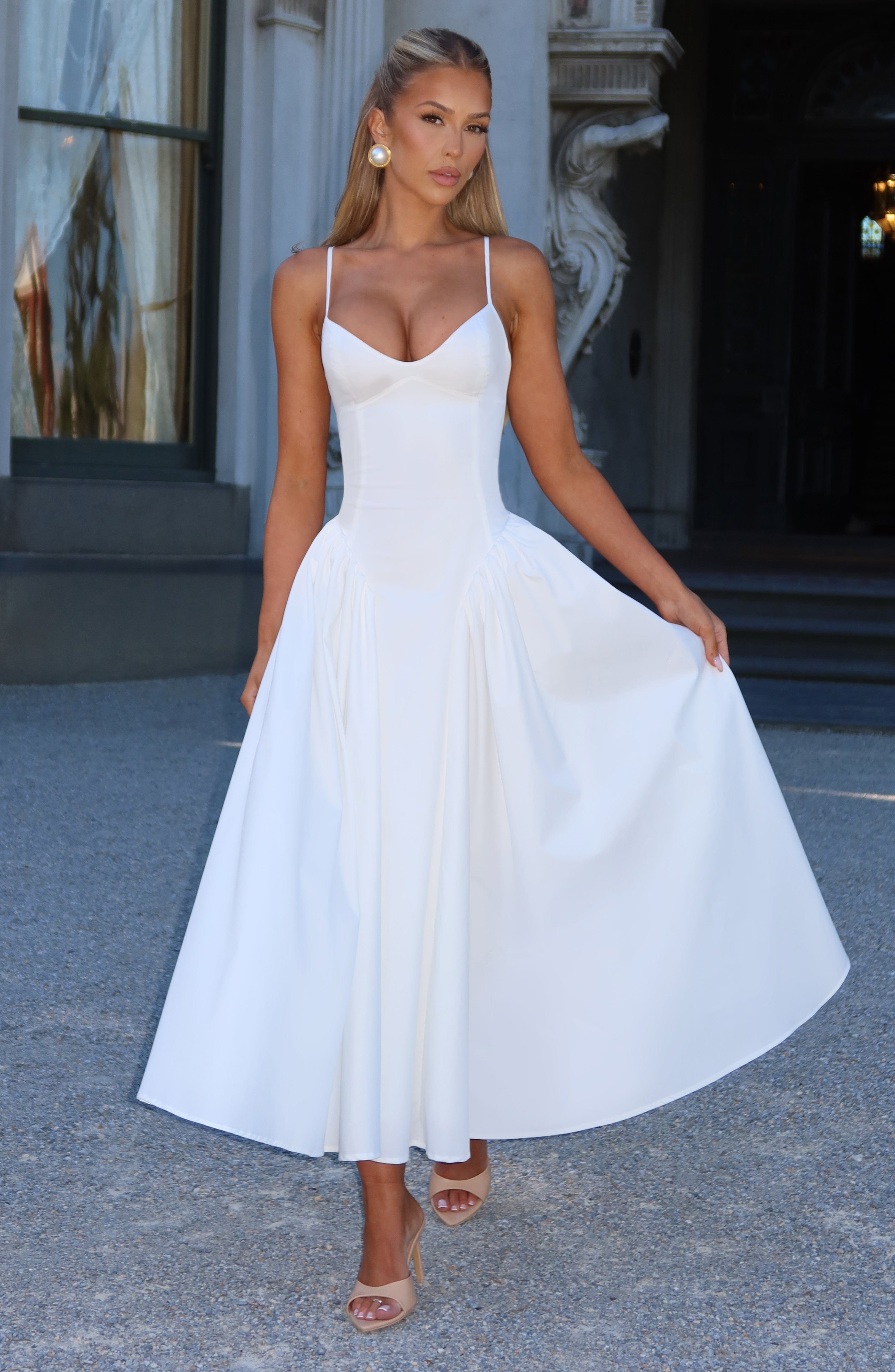 Emerson Midi Dress - Ivory