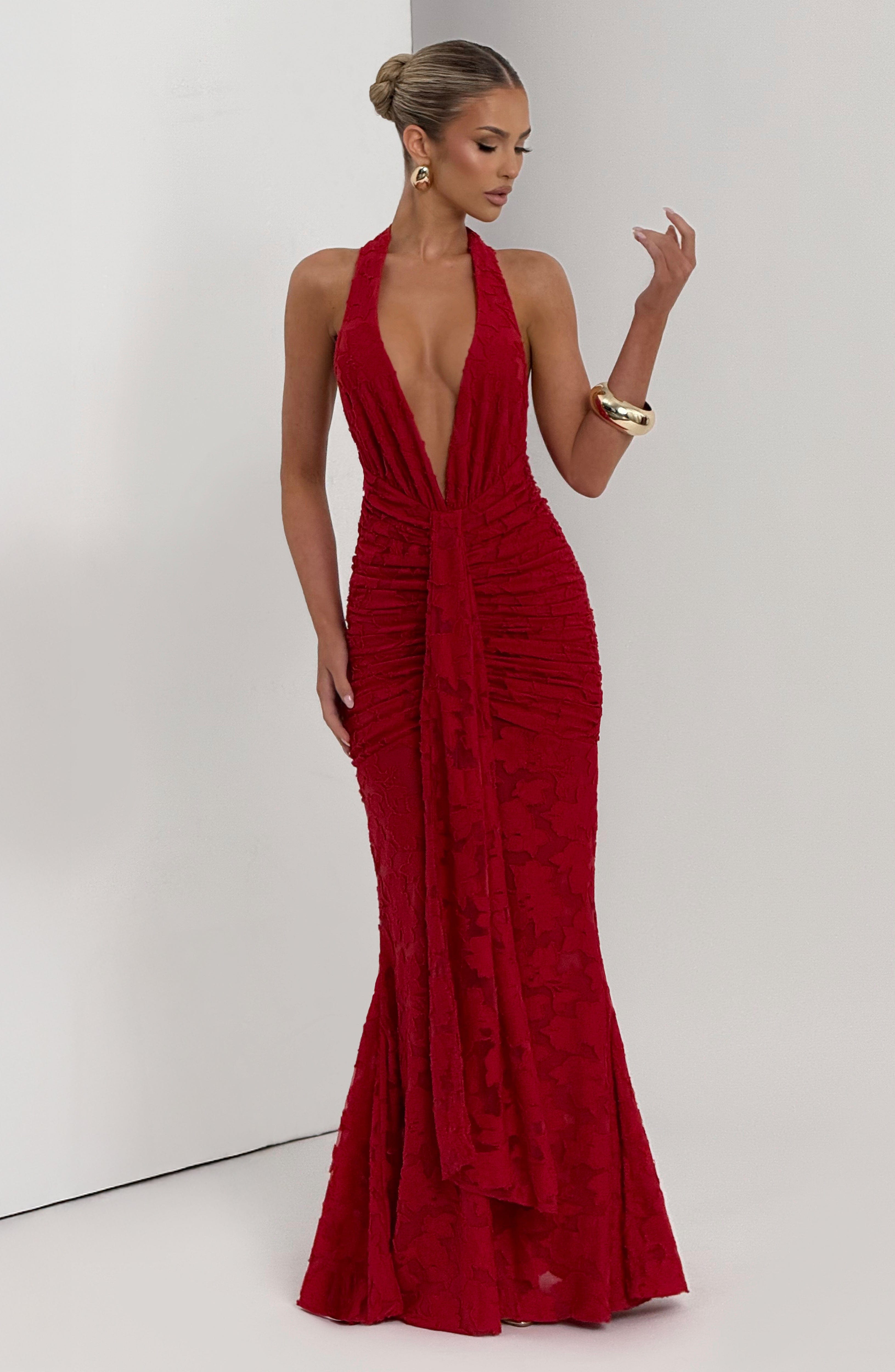 Guinevere Maxi Dress - Red