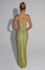 Hali Maxi Skirt - Olive