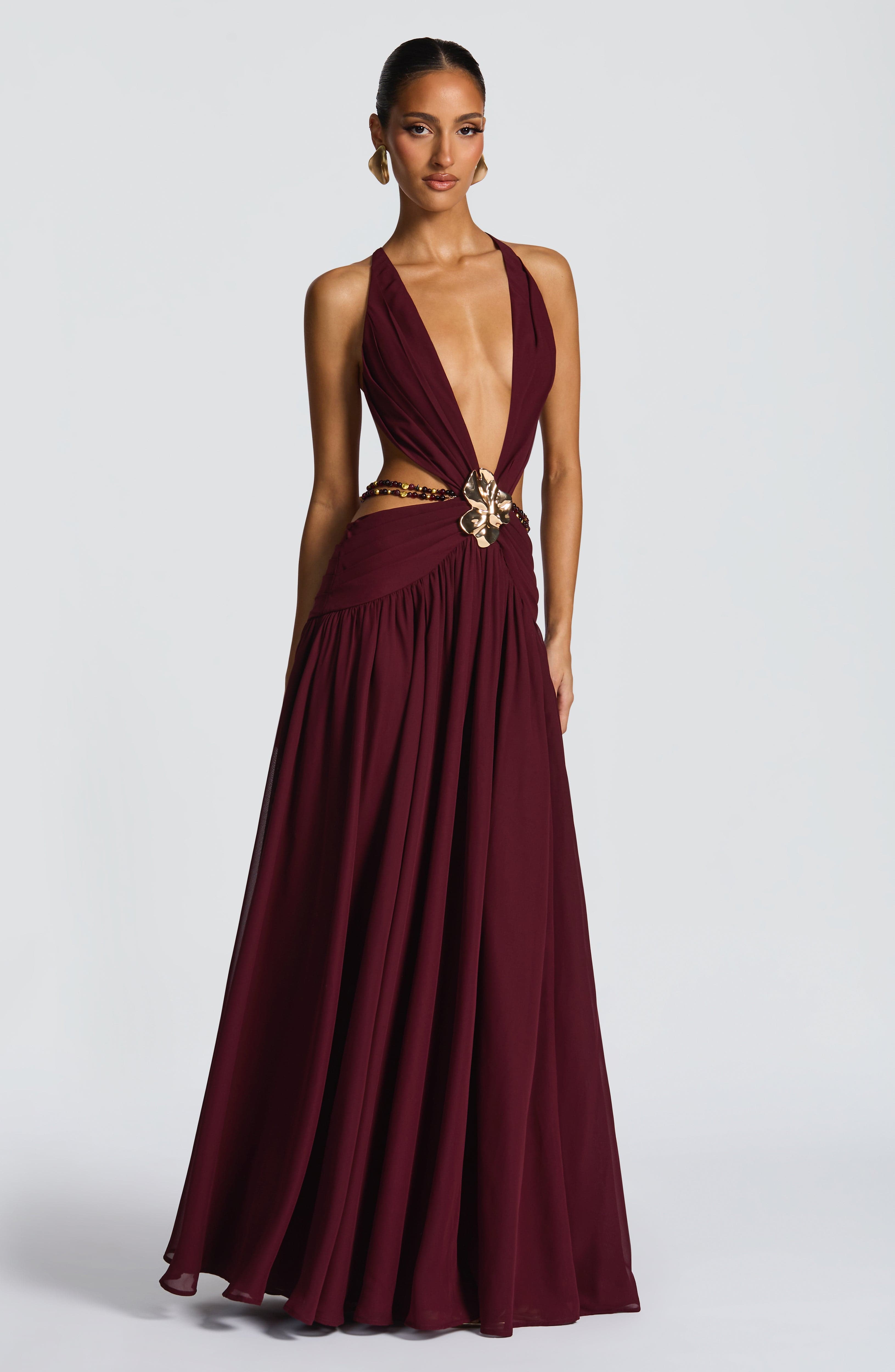 Indianna Maxi Dress - Cherry Lacquer