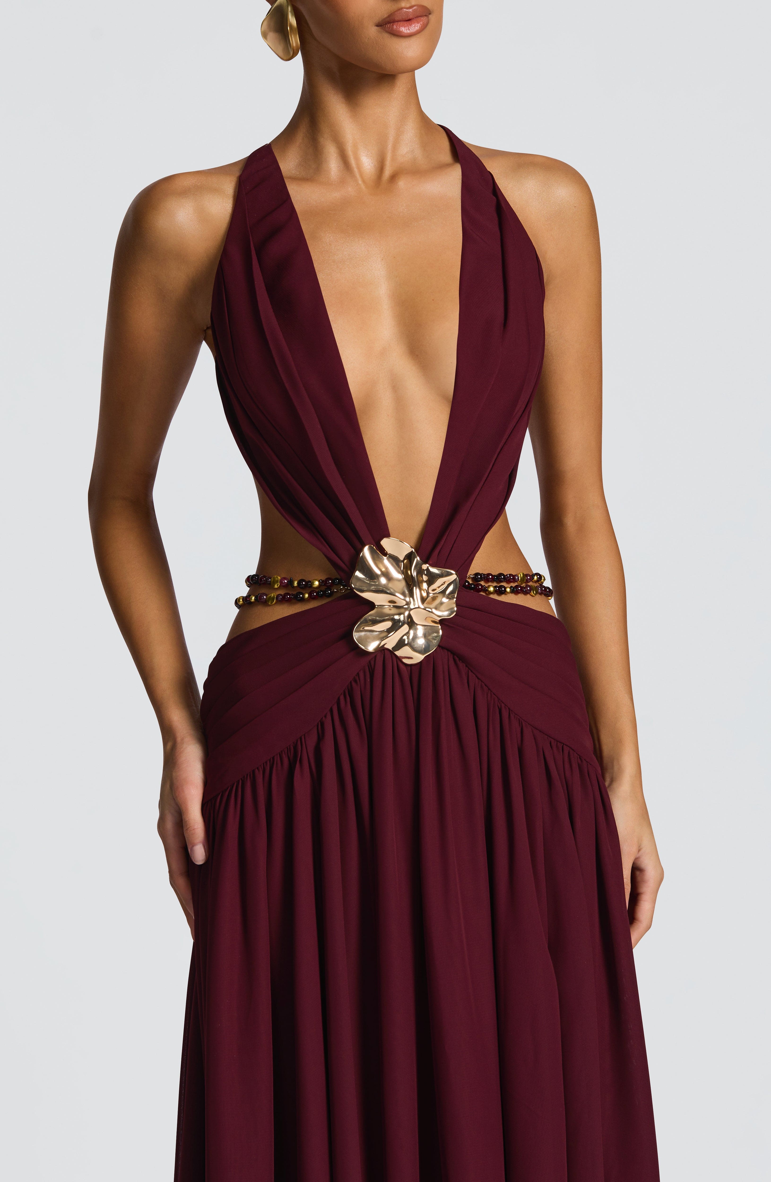 Indianna Maxi Dress - Cherry Lacquer