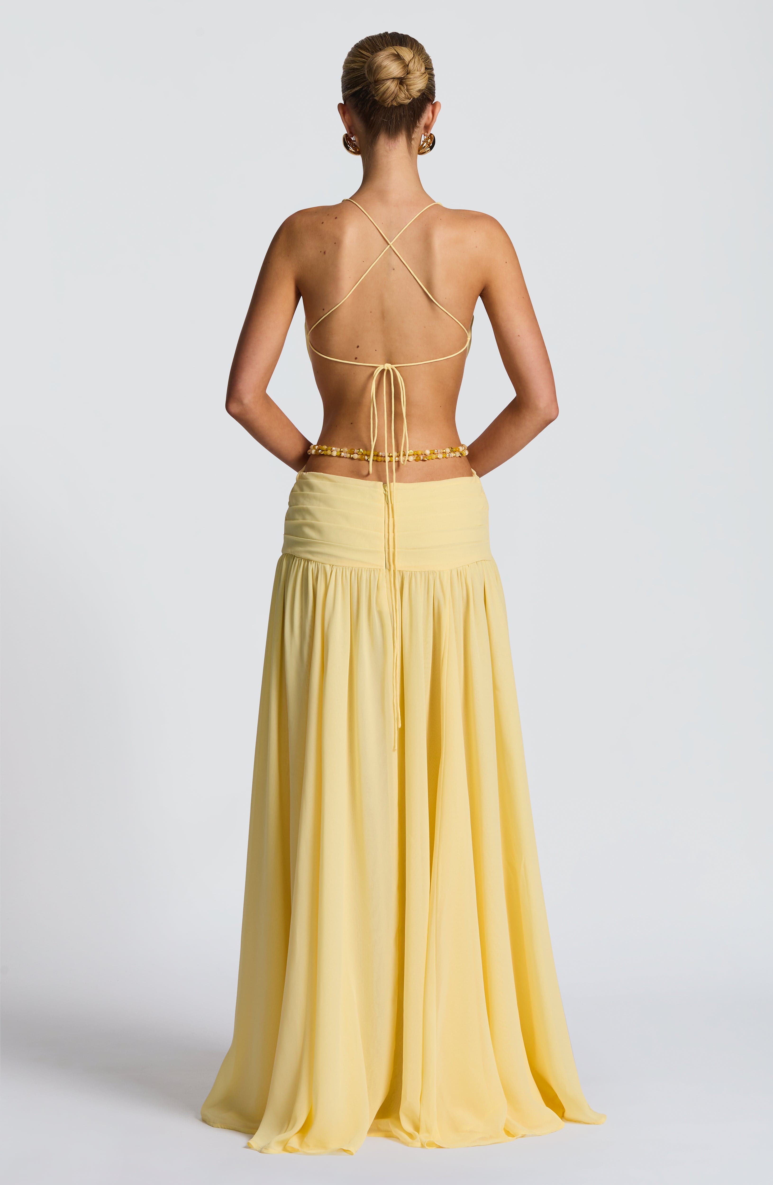 Indianna Maxi Dress - Lemon